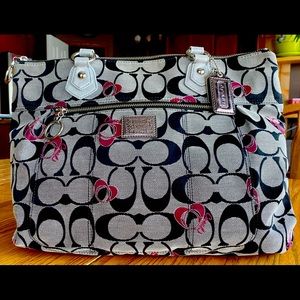 Coach Black and Pink Shoulder Bag